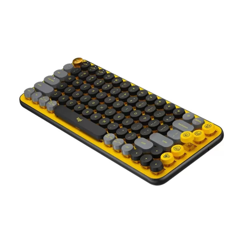 Беспроводная Клавиатура Logitech POP KEYS black желтый