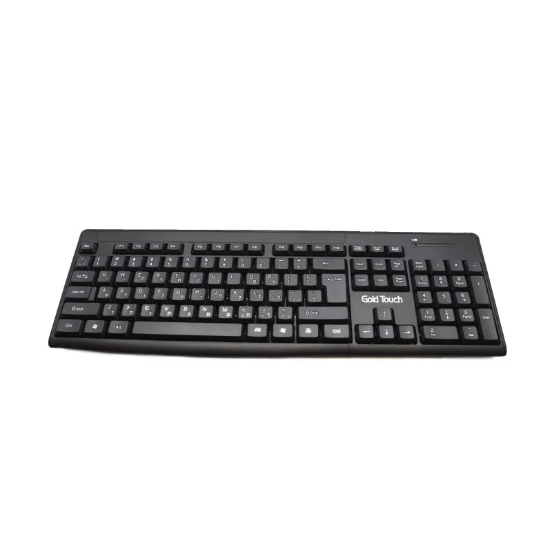 סט מקלדת ועכבר אלחוטי Gold Touch KYW700 צבע שחור