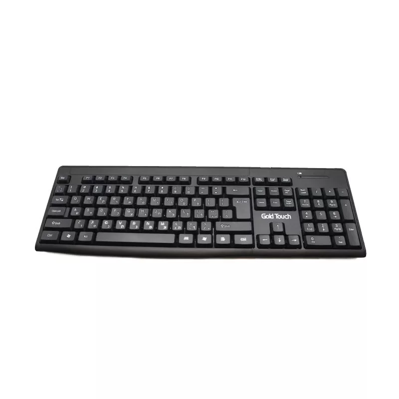 סט מקלדת ועכבר אלחוטי Gold Touch KYW700 צבע שחור