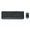 Wired Keyboard and Mouse Set Microsoft Wired Desktop 600 russian 3J2-00004-RUS Color:black