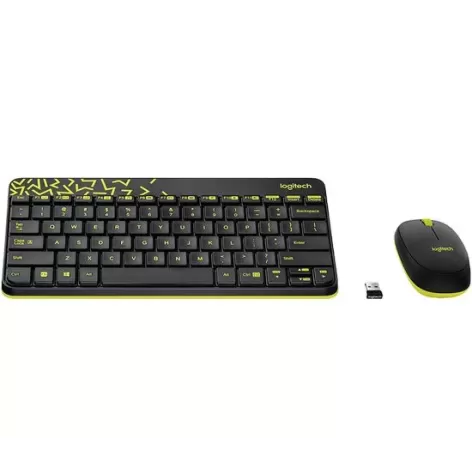 Комплект Беспроводной Клавиатуры и Мыши Logitech MK240 92000-821-70 Цвет:чёрный
