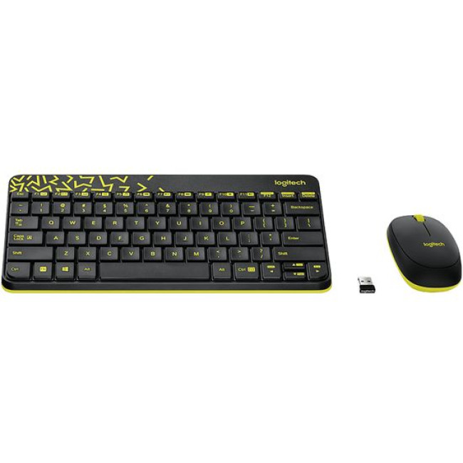 Wireless Keyboard and Mouse Set Logitech MK240 92000-821-70 Color:black