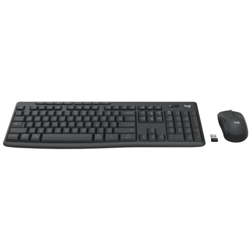 סט מקלדת ועכבר אלחוטי Logitech MK370 Combo 920-012076 צבע שחור