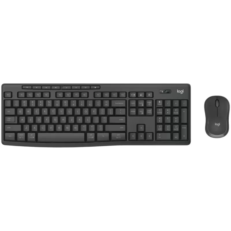 סט מקלדת ועכבר אלחוטי Logitech MK370 Combo 920-012076 צבע שחור