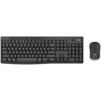 סט מקלדת ועכבר אלחוטי Logitech MK370 Combo 920-012076 צבע שחור