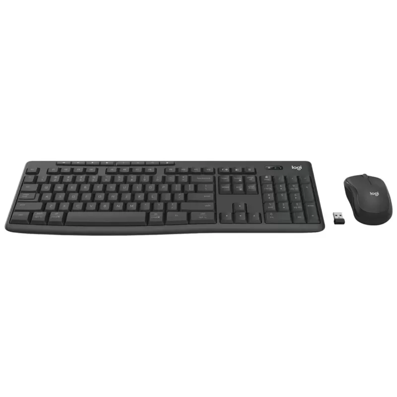 סט מקלדת ועכבר אלחוטי Logitech MK370 Combo 920-012076 צבע שחור