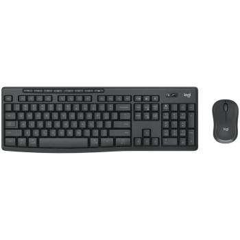 סט מקלדת ועכבר אלחוטי Logitech MK370 Combo 920-012076 צבע שחור