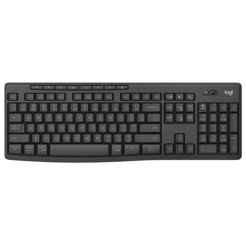 סט מקלדת ועכבר אלחוטי Logitech MK370 Combo 920-012076 צבע שחור