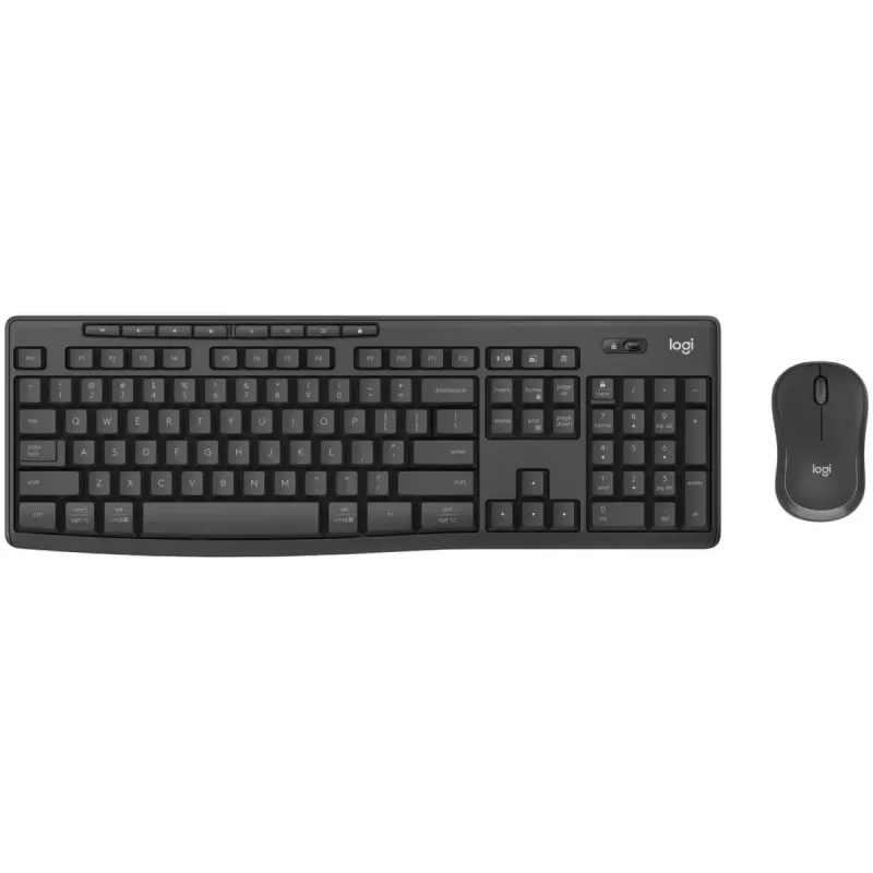 סט מקלדת ועכבר אלחוטי Logitech MK370 Combo 920-012076 צבע שחור