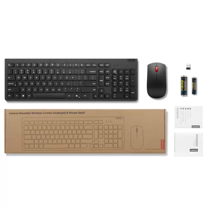 Wireless Keyboard and Mouse Set Lenovo Wireless Combo Keyboard & Mouse Gen 2 En/Hb/Ar 4X31R64504 Wireless Keyboard and Mouse Set Lenovo Wireless Combo Keyboard & Mouse Gen 2 En/Hb/Ar 4X31R64504