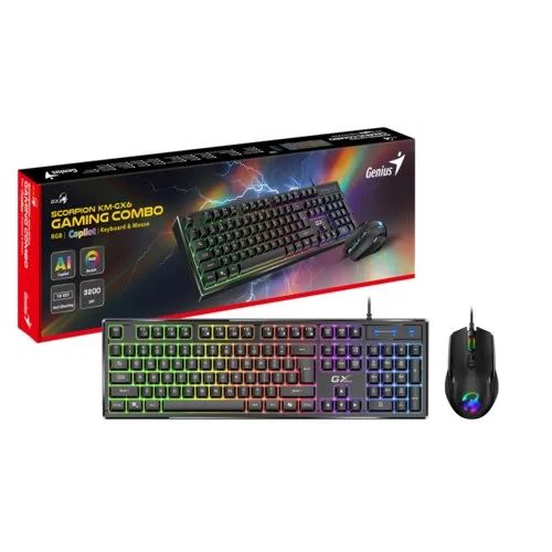 סט מקלדת ועכבר גיימינג Genius Scorpion KM-GX6 31330010404