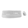 סט מקלדת ועכבר אלחוטי Logitech Signature Comfort Plus MK880 לבן