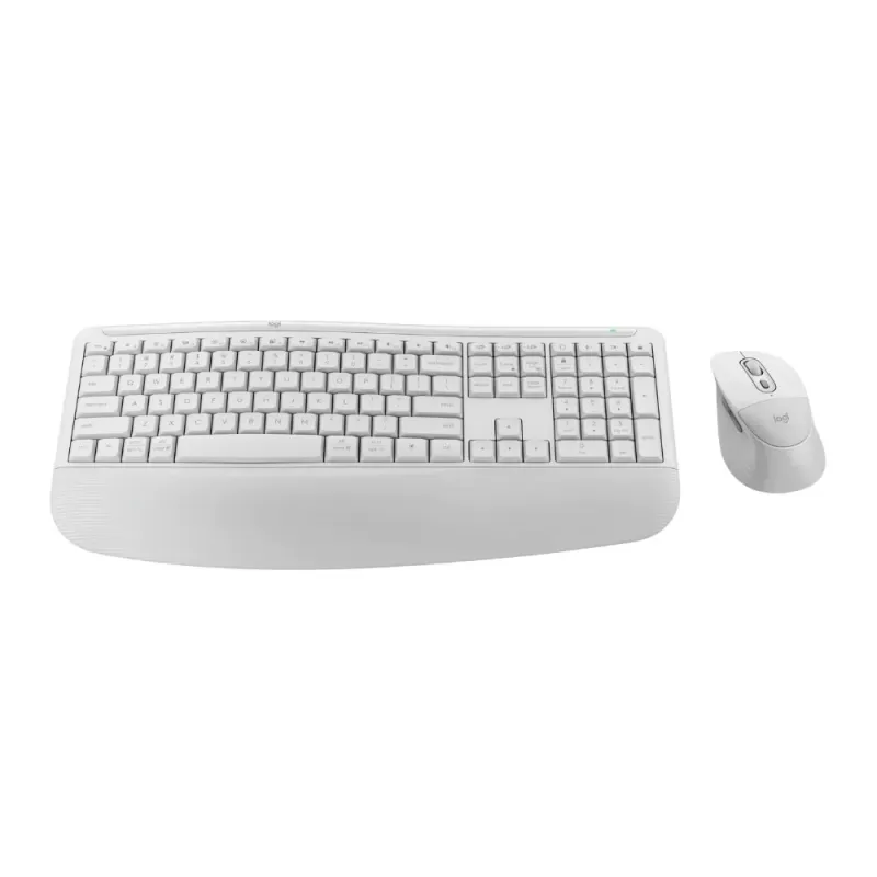 סט מקלדת ועכבר אלחוטי Logitech Signature Comfort Plus MK880 לבן