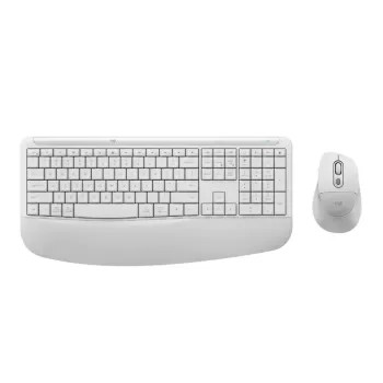 Wireless Keyboard and Mouse Set Logitech Signature Comfort Plus MK880 white