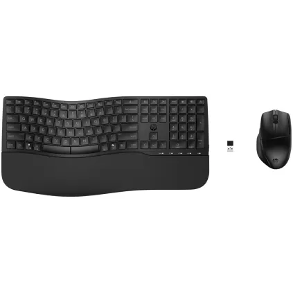 סט מקלדת ועכבר אלחוטי HP 680 Comfort Dual-Mode Keyboard and Mouse Combo 8T6L6AA צבע שחור