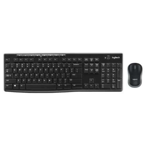 Wireless Keyboard and Mouse Set Logitech MK270 920-004536 Color:black