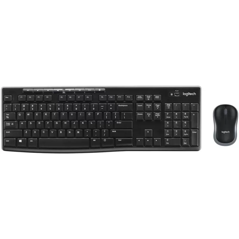 Wireless Keyboard and Mouse Set Logitech MK270 920-004536 Color:black