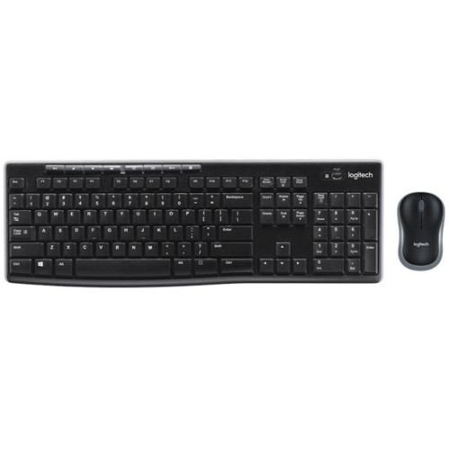 סט מקלדת ועכבר אלחוטי Logitech MK270 920-004536 צבע שחור