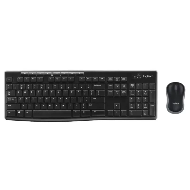 Wireless Keyboard and Mouse Set Logitech MK270 920-004536 Color:black