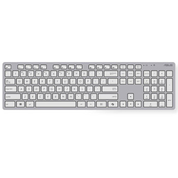 Набор беспроводной клавиатуры и мыши Asus W5000 белый 90XB0430-BKM450
