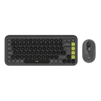 Wireless Keyboard and Mice Sets Logitech POP Icon Combo Graphite 920-013140