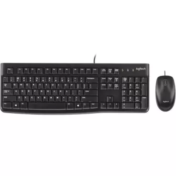 Wired Keyboard and Mouse Set Logitech MK120 russian 920-002586R Color:black