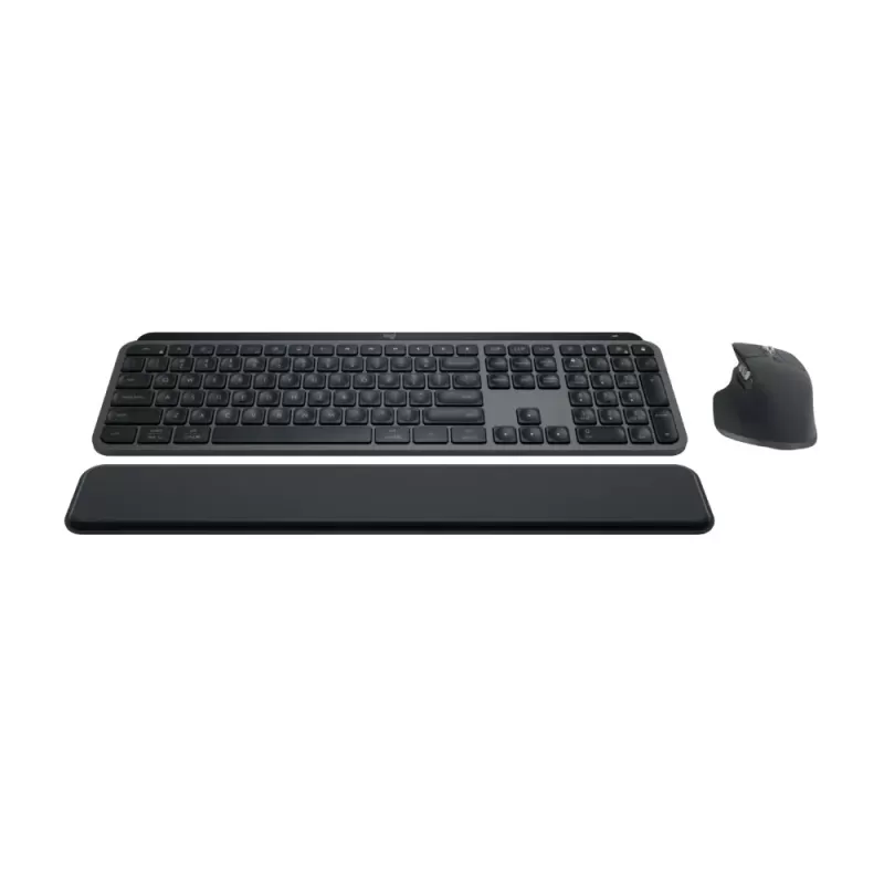 סט מקלדת ועכבר אלחוטי Logitech MX Keys S Combo אפור כהה סט מקלדת ועכבר אלחוטי Logitech MX Keys S Combo אפור כהה
