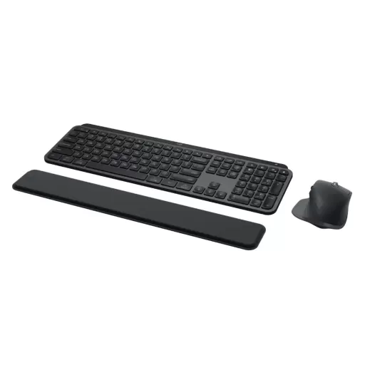 סט מקלדת ועכבר אלחוטי Logitech MX Keys S Combo אפור כהה סט מקלדת ועכבר אלחוטי Logitech MX Keys S Combo אפור כהה