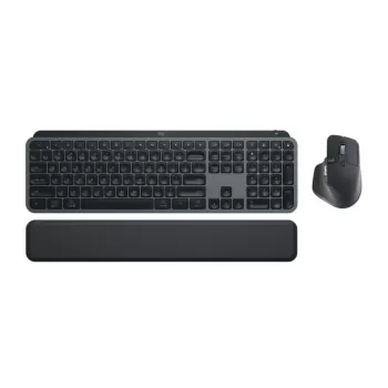 סט מקלדת ועכבר אלחוטי Logitech MX Keys S Combo אפור כהה סט מקלדת ועכבר אלחוטי Logitech MX Keys S Combo אפור כהה