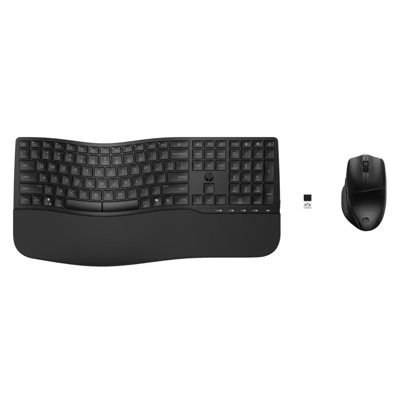 Wireless Keyboard and Mouse Set HP 685 Comfort Dual-Mode 8T6L7UT Color:black Wireless Keyboard and Mouse Set HP 685 Comfort Dual-Mode 8T6L7UT Color:black