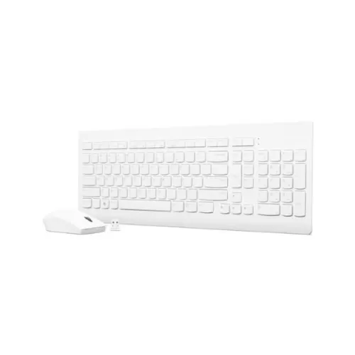 סט מקלדת ועכבר אלחוטי Lenovo 510 Wireless Combo לבן GX30W75337