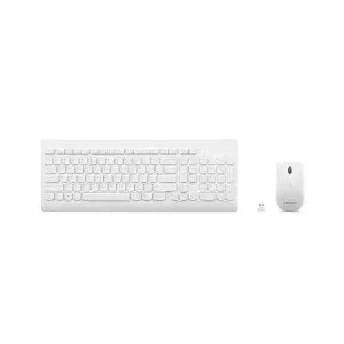 סט מקלדת ועכבר אלחוטי Lenovo 510 Wireless Combo לבן GX30W75337