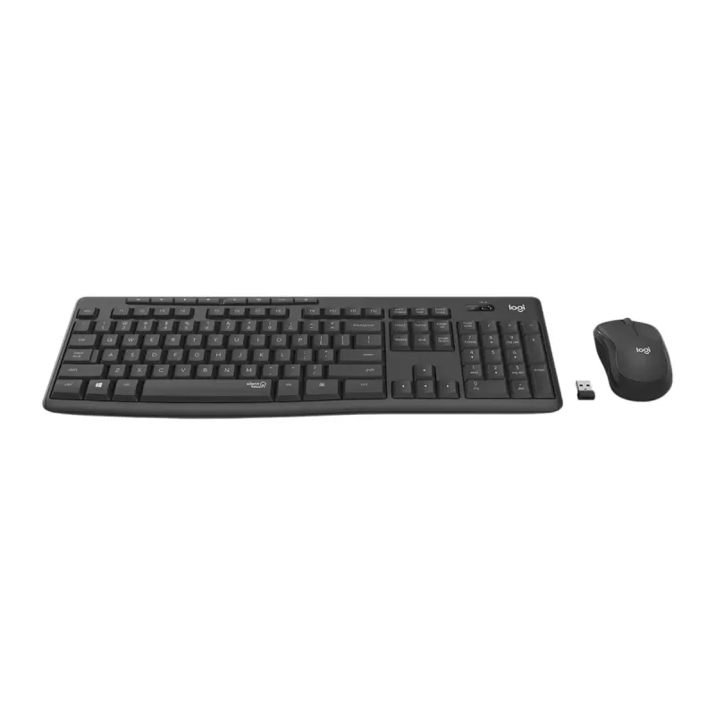 סט מקלדת ועכבר אלחוטי Logitech MK295 Silent 920-009802 צבע שחור