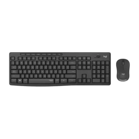 סט מקלדת ועכבר אלחוטי Logitech MK295 Silent 920-009802 צבע שחור