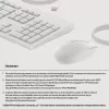 סט מקלדת ועכבר חוטי HP 225 Wired Mouse and Keyboard G2 לבן AW5S6AA