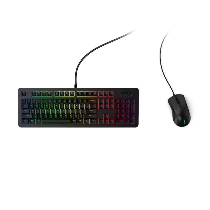 Набор Игровой Клавиатуры и Мыши Lenovo Legion KM300 RGB Gaming Combo GX30Z21575 Цвет:чёрный