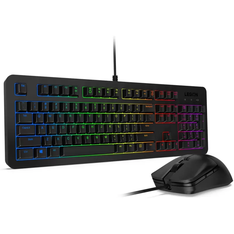 Набор Игровой Клавиатуры и Мыши Lenovo Legion KM300 RGB Gaming Combo GX30Z21575 Цвет:чёрный