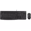 סט מקלדת ועכבר חוטי Logitech MK120 ערבית 920-002545AR צבע שחור