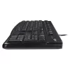 סט מקלדת ועכבר חוטי Logitech MK120 ערבית 920-002545AR צבע שחור