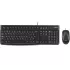 סט מקלדת ועכבר חוטי Logitech MK120 ערבית 920-002545AR צבע שחור