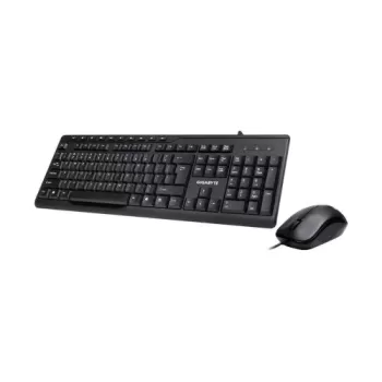 סט מקלדת ועכבר חוטי Gigabyte KM6300 צבע שחור - יבואן רשמי