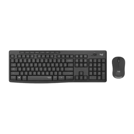 סט מקלדת ועכבר אלחוטי Logitech MK295 SILENT WIRELESS COMBO 920-009782 צבע שחור