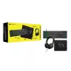 חבילת גיימינג Corsair Harpoon RGB Pro / HS35 Surround / MH100 / K55 CORE CH-9226F65-NA צבע שחור