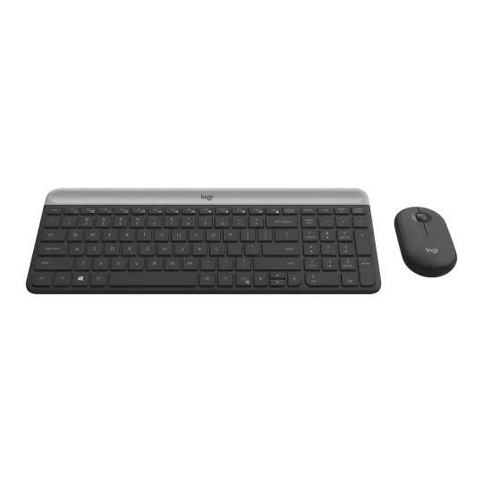 Комплект Беспроводной Клавиатуры и Мыши Logitech MK470 US Graphite 920-009437