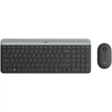 Комплект Беспроводной Клавиатуры и Мыши Logitech MK470 US Graphite 920-009437