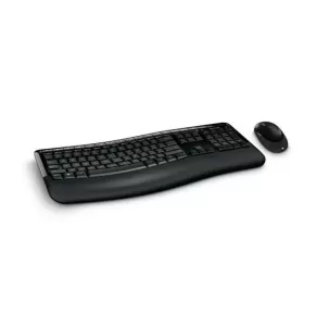 Wireless Keyboard and Mouse Set Microsoft Wireless Comfort Desktop 5050 PP4-00021 Color:black