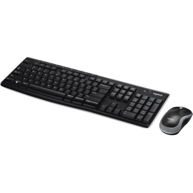 Wireless Keyboard and Mouse Set Logitech MK270 arabic 920-004522 Color:black