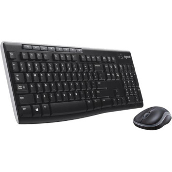 Wireless Keyboard and Mouse Set Logitech MK270 arabic 920-004522 Color:black