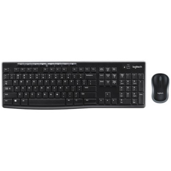 Wireless Keyboard and Mouse Set Logitech MK270 arabic 920-004522 Color:black