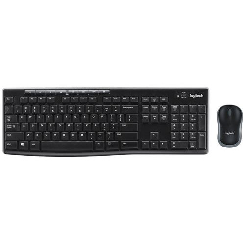 Wireless Keyboard and Mouse Set Logitech MK270 arabic 920-004522 Color:black